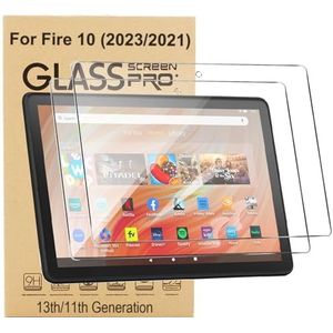 Ytuomzi Screenprotector voor 10,1 inch tablet 2023 model, gehard glas schermbeschermer voor 10 stuks/kinderen, anti-kras High Definition 9H hardheid, [2 stuks]