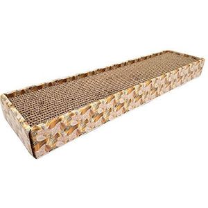 Croci Krabpaal van karton Homedecor textuur, goud, afmetingen 48 x 5 x 12,5-450