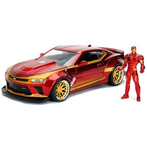 Jada Toys 253225003 - Marvel Ironman 2016 Chevy Camaro SS 1:24, Die-Cast voertuig
