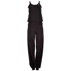 Winshape WJS1 Jumpsuit voor dames, fitness, vrije tijd, sport, yoga, pilates, zwart, S-lang