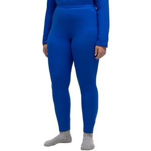 Ulla Popken Dames ski-functionele leggings, sneldrogend, elastische tailleband, koningsblauw, 54/56, koningsblauw, 54/56 NL