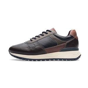 ara Heren MEO sneakers, Moro, blauw, staal, olijf, navy, 44 EU breed, Moro Blue Steel Olive Navy, 44 EU Breed