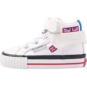 British Knights Baby meisjes Roco Sneakers, Wit Union Jack, 22 EU