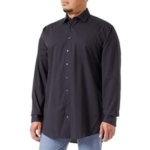 Seidensticker Men's Regular Fit shirt met lange mouwen, donkergrijs, 42, donkergrijs, 42