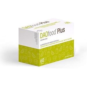 DAOfood Plus - Management van DAO-DeficiÃ«ntie - 60 EFICAPS-Capsules met Maagsapresistente Tabletten - DAO-enzym, Quercetine en Vitamine C