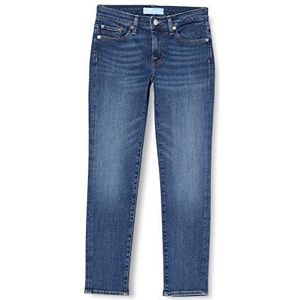 7 For All Mankind Pyper Crop Jeans voor dames, Mid Blauw, 26W