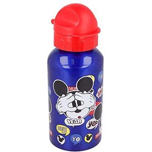 Mickey Mouse Aluminium drinkfles voor kinderen, herbruikbaar, 500 ml