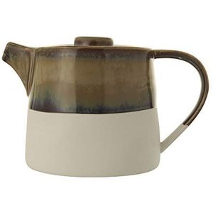 Bloomingville - Theepot Stoneware 13,5xH12,5 cm Off W/Br/Bl