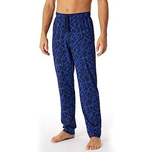 Schiesser Heren lange slaapbroek mix + Relax pyjama-onderdeel, nachtblauw, 50, nachtblauw, 50