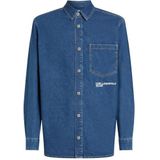 Karl Lagerfeld Jeans, Heren, Denim Shirt, Relaxed Fit, Middelblauw, L