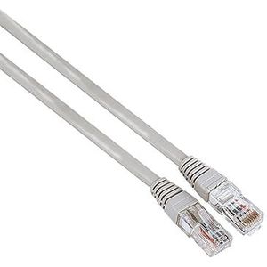 Hama netwerkkabel CAT5e (korf, kabel, RJ45 (8p8c)-plug, 1 Gbit/s, 1,5 m, U/UTP 1) grijs
