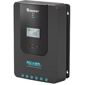 Renogy 20 A 12/24 V MPPT zonne-regelaar zonnepaneel laadregelaar met LCD-scherm