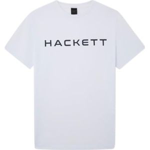 Hackett London Heren Heritage Number Polo T-shirt, wit (wit/marine), XS, Wit (wit/marine), XS