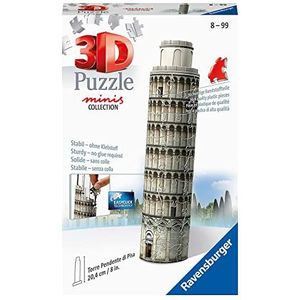 Ravensburger 3D Puzzle 11247 - Mini Schiefer Turm von Pisa - 54 Teile - ab 8 Jahren: Erlebe Puzzeln in der 3. Dimension