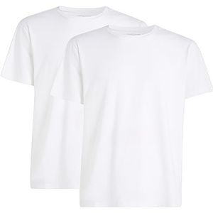 Tommy Hilfiger S/S T-shirts voor heren, Wit/Wit, XL