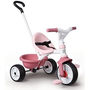 Smoby 760074 - Be Move roze driewieler van metaal, evolutief, voor kinderen vanaf 15 maanden, 68 x 52 x 52 cm