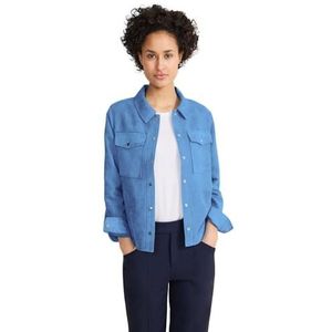 Street One Dames Short Corduroy Overshirt Coat, Light Spring Blue, 46