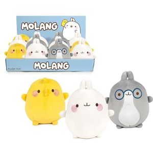 Molang 760024634 Kawaii en Molang Pluche dier, 16 cm, schattig pluche dier, willekeurig speelgoed, officiële molang, zacht en wollig, behaaglijk, vanaf 0 jaar