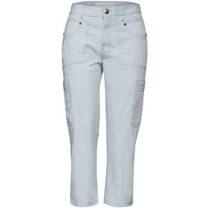 STREET ONE Sportieve 3/4 cargobroek, blauw (icy blue), 34W x 22L