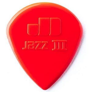 Médiators Jim Dunlop 1,38 mm Jazz III nylon zakje de 6