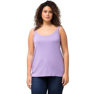 Ulla Popken Grote maten dames spaghettitop, Blauwe sering, 58-60