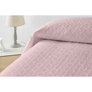 Degrees home Glad - sprei voor bed 180 - sprei Bouti bed - lente zomer - 270 x 260 cm - roze