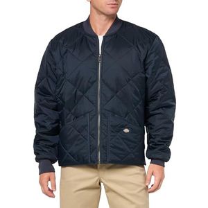 Dickies Diamant gewatteerde jas voor heren, Donkere marine, M