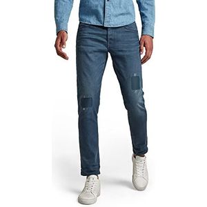 G-Star Raw 3301 Slim Jeans Jeans heren,Blauw (Worn in Rivulet Patch Restored C048-c601),27W / 30L