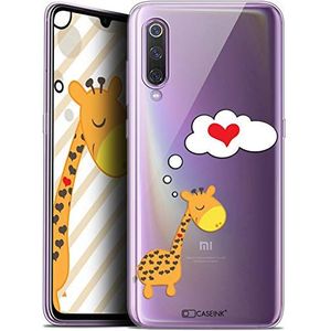 Beschermhoes voor 6,4 inch Xiaomi Mi 9, ultradun, Love Giraffe verliefd