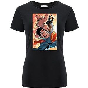 ERT GROUP Origineel en officieel gelicentieerd DC zwart dames T-shirt, Wonder Woman 046, eenzijdige print, maat M, Wonder Woman 046 Zwart, M