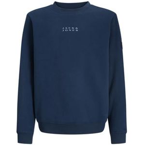 JACK & JONES Jcopoint Sweat Badge Crew Neck Bf Mni, titanium, 116