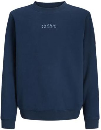 JACK & JONES Jcopoint Sweat Badge Crew Neck Bf Mni, titanium, 116