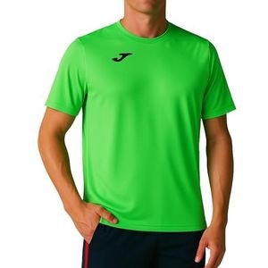 Joma Heren COMBI M/C t-shirt, Green Fluor, 6XS, Groene fluor, 6XS