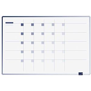 Legamaster 7-489500 Accents Plan-whiteboard, bedrukt met maandplanner, gelakt stalen oppervlak, 90 x 60 cm