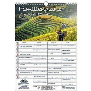 Seelenzauber Familieplanner - Landschap Magie DIN A3-Kalender Voor 2022 Landschappen En Verre Landen