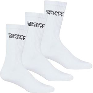 DKNY Dkny Herensokken, designer katoenen sportsokken, comfortabel, duurzaam, ademend, herensokken, wit, 11 UK, wit, one size, Wit, One size