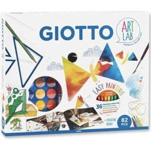 Giotto Art Lab Easy Painting 581300 Knutselset voor schilderen, verschillende kleuren
