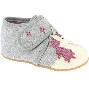 Living Kitzbühel Meisjes babyklittenband eenhoorn & regenboog pantoffels, lichtgrijs, 20 EU