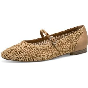 Tamaris 1-22149-44 ballerina's voor dames, tan, 41 EU