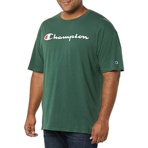 Champion Klassiek grafisch T-shirt voor heren, Donker Groen, XXL