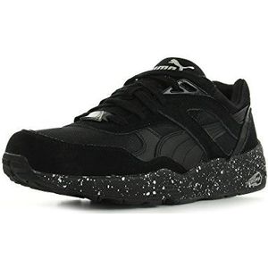 PUMA Speckle2 R698 Sneakers, laag, uniseks, volwassenen, Zwart Zwart Zilver, 38 EU