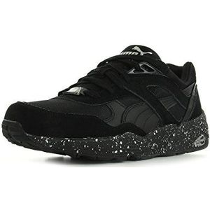 PUMA R698 Speckle2 Sneakers, laag, uniseks, volwassenen, Noir Black Silver, 39 EU