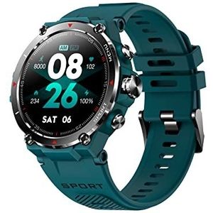 DCU TECNOLOGIC GPS-smartwatch, smartwatch, amoled HD touchscreen, 14 sportmodi, apps en oproepen, IP68*, cyaan