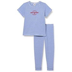 Petit Bateau Pyjama voor jongens, Perzisch wit/Marshmallow wit, 24 Maanden