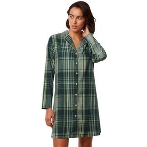 Triumph Women's Boyfriend NDW X Checks Nightgown, Green Combination, 36, Green Combination, 36