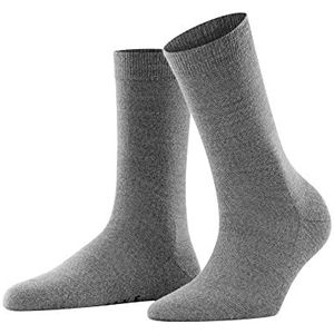 FALKE Dames Sokken Softmerino W SO Wol Katoen eenkleurig 1 Paar, Grijs (Light Grey Melange 3830), 39-40