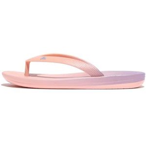 Fitflop iQUSHION Kids Junior Ombre-Pearl Flops, Blushy Mix, 1 UK Kind, Blushy Mix