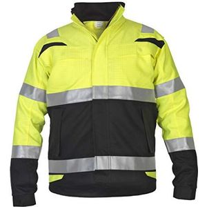 Hydrowear 043602YB Malmö zomerjas, Multi CVC, 80% katoen/19% polyester/1% antistatisch, 52 maten, Hi-Vis geel/zwart