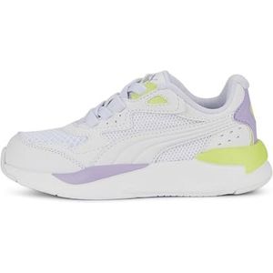 PUMA Unisex Kid's X-ray Speed Play Ac Ps Sneaker, Puma Wit Puma Wit Vivid Violet Lelie Pad