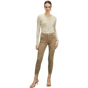 Motivi: Korte cardigan van Lurex-gebreid Spring Summer 24, beige, S